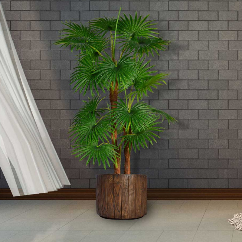 Loon Peak Artificial Indoor/Outdoor Décor Floor Palm Tree in Planter